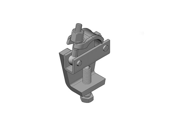 Steigerklem-koppeling voor H-balk of T-balk gegalvaniseerd 48.3 mm | Forged Girder Coupler 48.3 mm