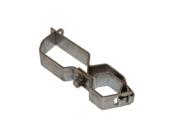 Bouwhekslot beugel | RVS Hekslot | Mobile Fence Bracket Lock | 124043 - JSK Handelsonderneming