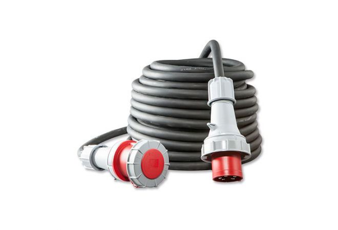 Keraf PCE Power Twist Aansluitleiding | 104774 | CEE Krachtstroomkabel 25 meter 5x16 mm² 63A 5-polig 400V 104774 - JSK Handelsonderneming