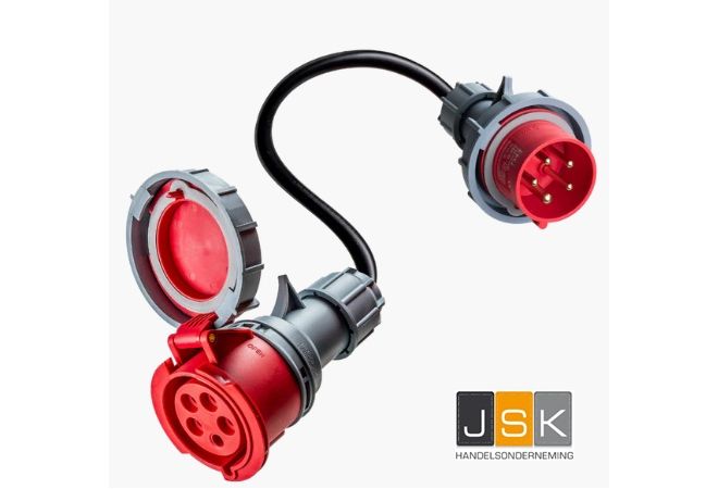 165>325 | 32A 5-polige CEE naar 16A 5-polige CEE adapter IP67 | 1446.165325