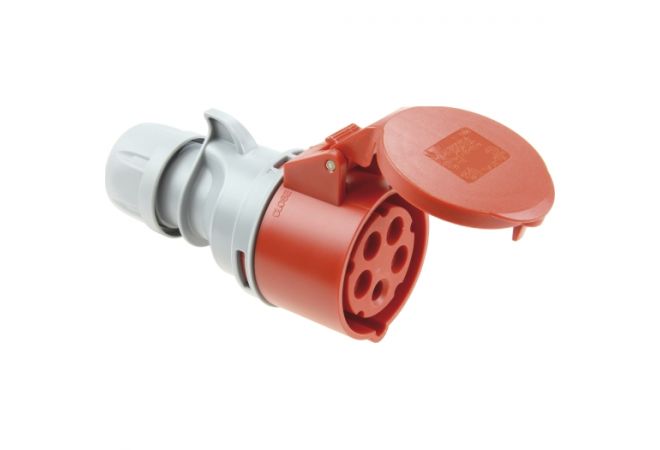 CEE-contrastekker IP 44, 5-polig, 400 V, 6 h 32 A SIROX-KLICK * 2252-6tt - 662.256 - JSK Handelsonderneming
