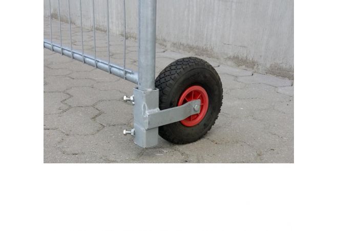 Bouwhek-wiel diam.25cm (gelagerd) met rubberen band