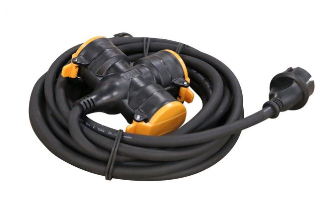 RELECTRIC Pro Verlengsnoer 5 Meter met 3-Voudige contactdoos 3x1,5mm² - 493135