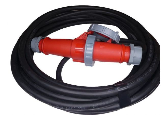Shipping Container Power Cable, genaamd Reefer Cable - 4x6mm² | CEE Form plug 380-3H-32A-4P (Schroef) -> CEE Recipiënt 380-3H-32A-4P (Schroef)