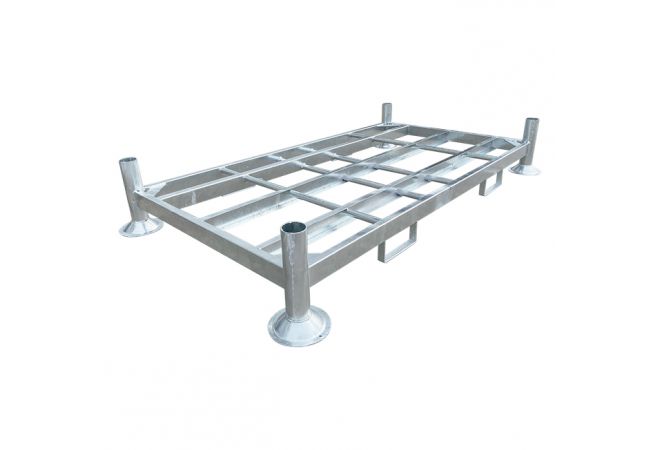 Manurack (Euro-rack) Dubbel | Dubbel Euro-Rack | Flexibel en praktisch opslagsysteem | excl. rongen 60.3 | Hart Afmetingen: L: 1845, B: 1000, H: 310(mm) | Flexibele magazijnstelling