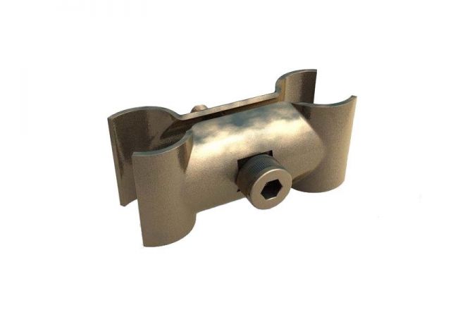 Actie Koppeling standaard 42/42 met 10mm Inbusbout, voor buismaat Ø42 mm, doos 40 stuks met gratis verzending