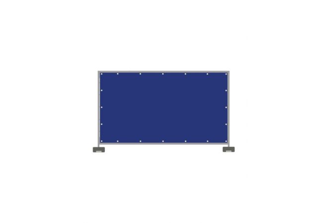 PE hekwerk zeil 1300, 3.41 x 1.76 (mtr), Standard 150 gr/m², kleur: blauw