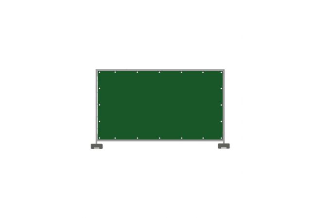 Bouwhekzeil | Bouwhekdoek | Bouwhekkleed | Werfhekzeil | PE 3.41 x 1.76m | kleur: groen - JSK Handelsonderneming