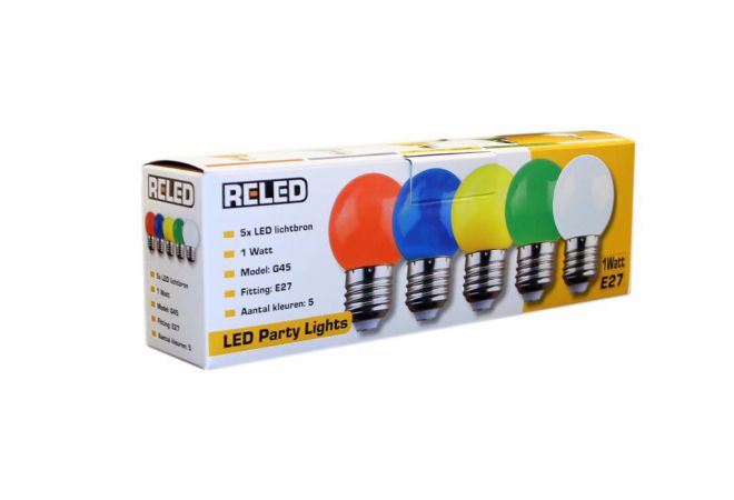 490240 | LOSSE LED-LAMPENSET 5-KLEUREN VOOR SNOER | Meerkleurig 8719497490240