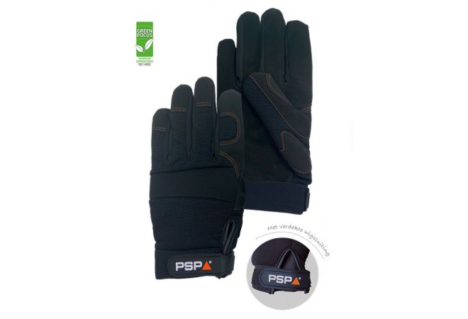 PSP 39-600 Mechanic Winter Pro Black (Doos 72 paar) (Maten 8-11) 2.03.39.600, 3M Thinsulate®, Verdekte wigsluiting, AAA-kwaliteit