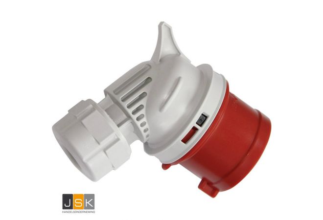 SIROX® CEE haakse stekker IP 44, 5-polig, 400 V, 6 h 32 A 811.055 - EAN-Code: 4028232038475