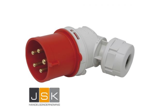 8025-6 CEE angled plug 32A 5p 6h IP44 TWIST, 32A 5p, 400 V (50+60 Hz) red 6h	IP44 811.055 - EAN-Code: 4028232038475