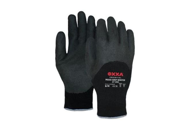 OXXA® Maxx-Grip-Winter 47-280 handschoen (Doosverpakking 72 paar) (Maten 9-11), uitstekende grip en zijn anatomisch gevormd en beschermen tegen koude handen