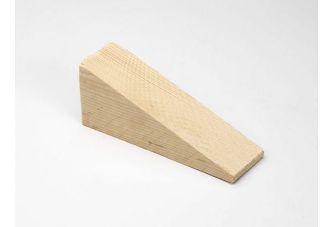 Vuren keil (100/zak) 9-55x44x145mm, Hoogte: 9-55 mm Breedte: 44 mm Lengte: 145 mm Zak: 100 stuks