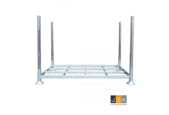 Manurack (Euro-rack) Dubbel | Dubbel Euro-Rack | Flexibel en praktisch opslagsysteem | excl. rongen 60.3 | Hart Afmetingen: L: 1845, B: 1000, H: 310(mm) | Flexibele magazijnstelling 1.500 kg