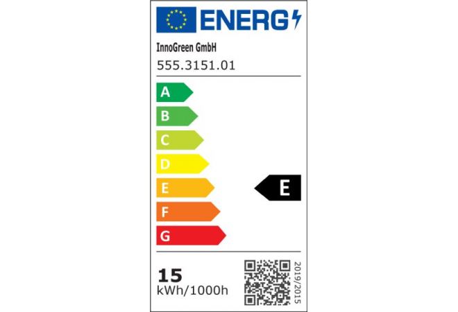 InnoGreen® LED straler CUBIC 2.0 PRIMELine MID-POWER 15 Watt zwart warm wit 830 4000K 1560 Lumen | 555.3151.01 EAN: 4250716379587