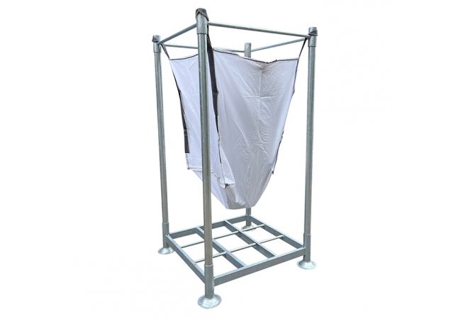 Big Bag Rack, top and base frame, load capacity 2000 kg per big bag rack, own weight 45 kg