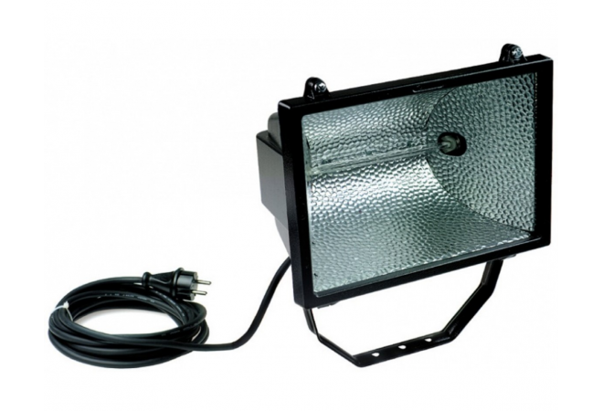 Halogeenlamp 1000 Watt klasse 2, Fenon 1000W klasse 1, 230V met 5m kabel Kema Keur - 108051/5
