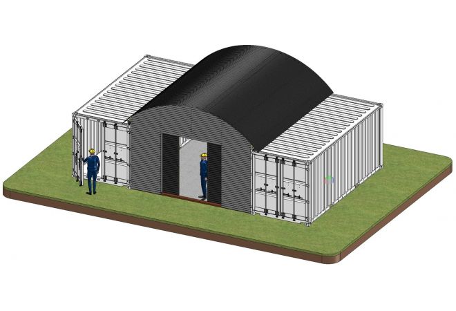 Zaagloods overkapping JSK506 (5x6m)