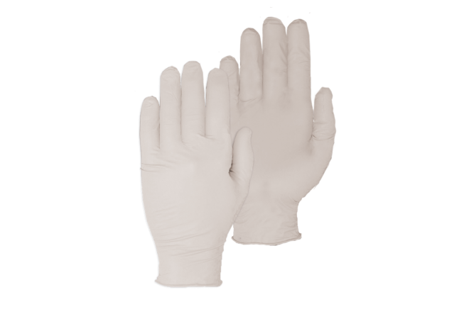 50-190 Allround Single Use Medical Latex werkhandschoen (Doos 10 DSP) (maten 7-10) - 2.05.50.190