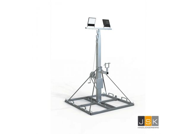 Mobiele lichtmast uitschuifbaar 5-delig 3-11 meter - Sirius1100