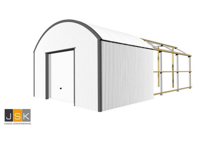 Variant Zelfbouw Loods 5.00 x 10.00 meter | Vergunningsvrij