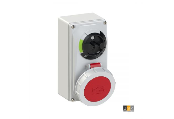 Reefer Container Geschakelde & Vergrendelde Contactdoos (Container Vergrendelde Geschakelde Contactdoos) 32A 3P+E IP67 3H