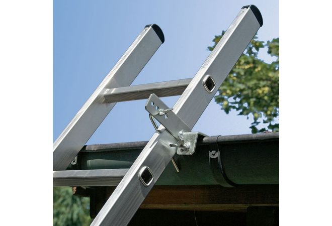 Ladder dakgoot beveiliging - Veilig werken op hoogte - ladder valbeveiliging - ladder omval beveiliging - Laddergrip - Ladder beveiliging - MUNK Günzburger Ladder dakgoot houder