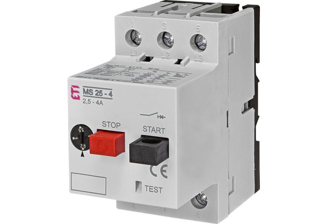 ETI motorbeveiligingsschakelaar M25 - 2,5 - 4,0 A 42 A - 004600080