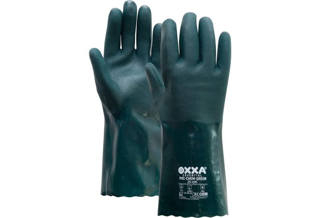 M-Safe PVC Premium Green 20-435 handschoen | doos 72 paar| maat 9L-10XL | 1.20.435 | geen verzendkosten - JSK Handelsonderneming