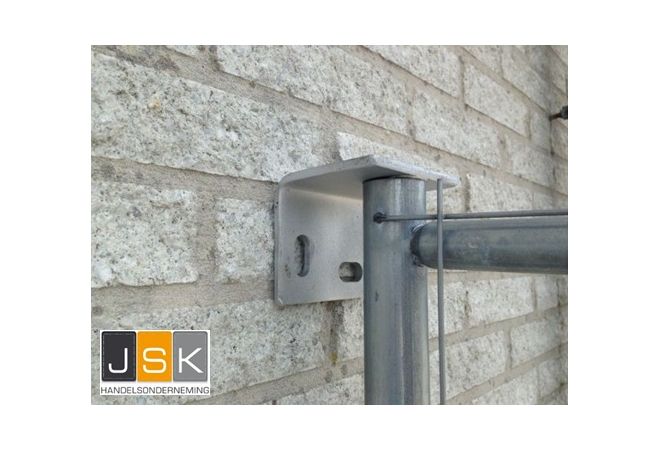 Muurbeugel voor Bouwhek - Bouwhek muurbeugel