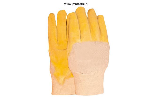 Latex gedompelde handschoen, canvas kap en ventilerende rugzijde