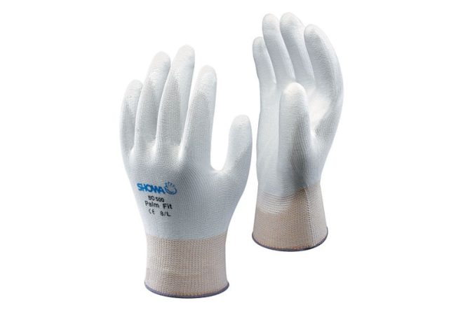 Showa B0500 Palm Fit handschoen White (Doos 240 paar) (maten S-XL) - JSK Handelsonderneming