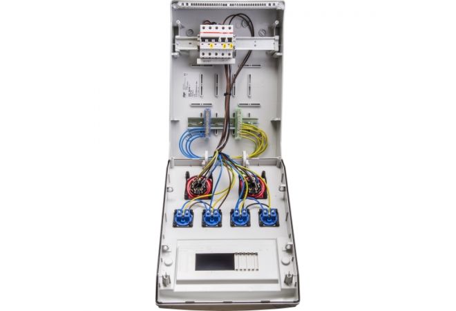 VOTHA WERSAU wandverdeler SIEMENS REG - bedraad met 2x CEE 16 A, 4x WCD'S 230 V en aardlekschakelaar 40 A 0,03 A (4P) 056.024.0120-SI