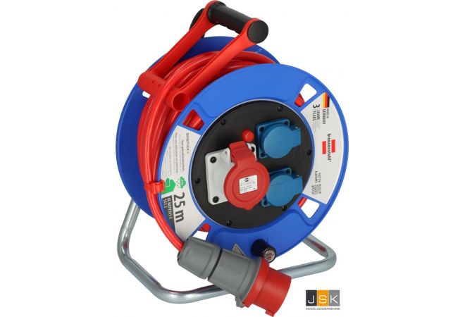 Brennenstuhl 1182770 Kabelhaspel 25.00 m Rood CEE-stekker - (AT-N07V3V3-F 5G1,5) - Artikelnummer 1182770 - EAN 4007123152117