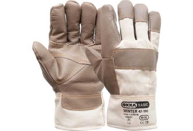 1.47.190 | Meubellederen winterhandschoen Cold Worker | Doosverpakking 60 paar | Maat 10| 14719000 - JSK Handelsonderneming