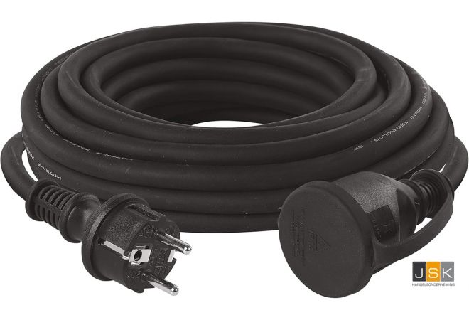 Aktie CEE Verlengkabel 50 meter 3x2,5 mm² H07RN-F neopreenkabel met volrubber stekker en contrastekker, 1446.41367