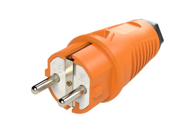SIROX stekker 2-polig, Oranje met polyamide inlegstuk, 802.401.17, EAN: 4028232456194