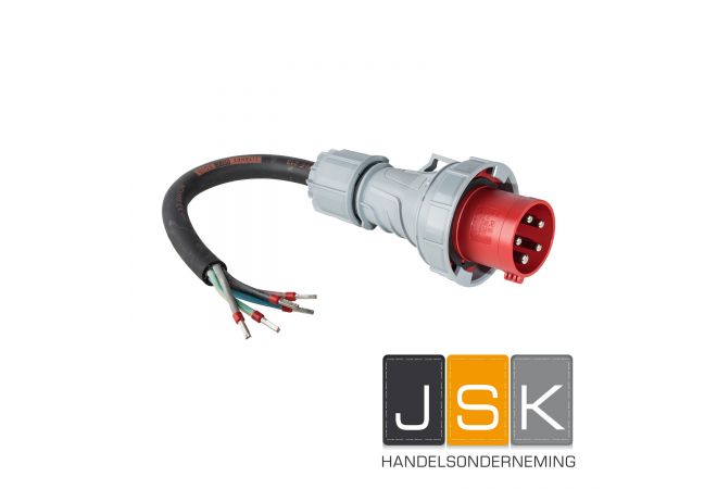 Aansluitkabel 0,5 m H07RN-F 5G10 CEE 63/5/400 100 mm gestript+adereindhulzen, Type N0,551000035 - 123400