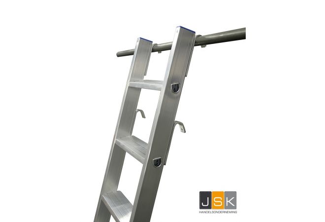 Dakhaak (Ø 50 mm) voor aluminium en houten ladders pro set  Art. Nr.: 19304