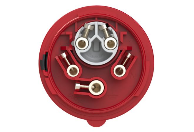 677.256 | CEE-toestelcontactdoos IP 44, 5-polig, 400V, 6h 32A met faseomkeerschakeling
