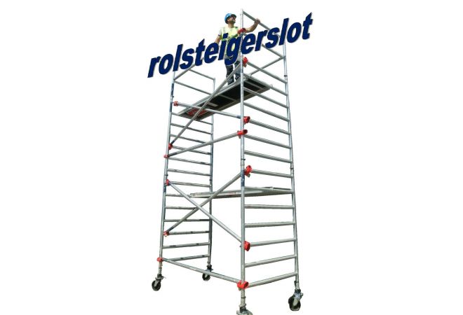Rolsteigerslot - voor het beveiligen van aluminium rolsteigers - JSK Handelsonderneming