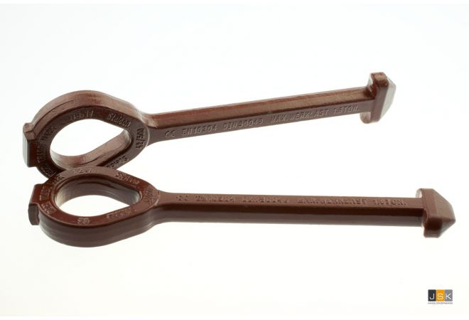 Hijsketting met stelconplaat sleutels - set 3