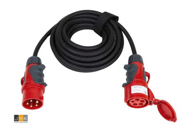 CEE PCE-Grip Verlengsnoer 5 meter 400V 16A 5-polig 5x2,5 mm² IP54 contactmateriaal CEE 3P+N+A | 110549