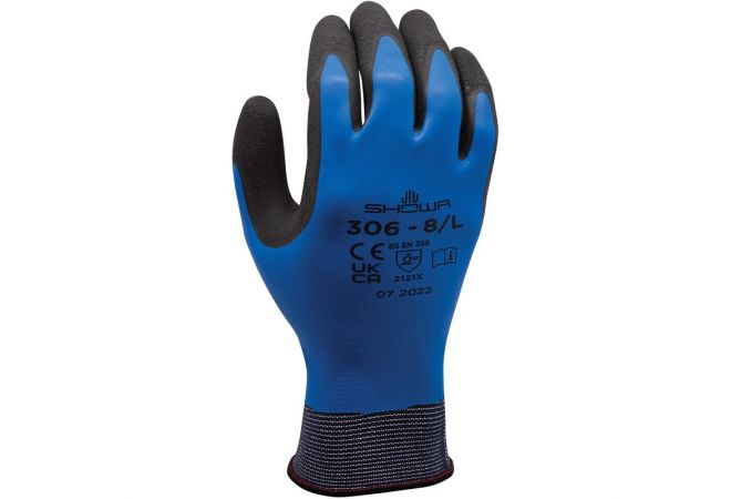 11156100 Showa 306 Dual Latex handschoen (Doos 10 paar) (Maat M-XL) - 1.11.561.00