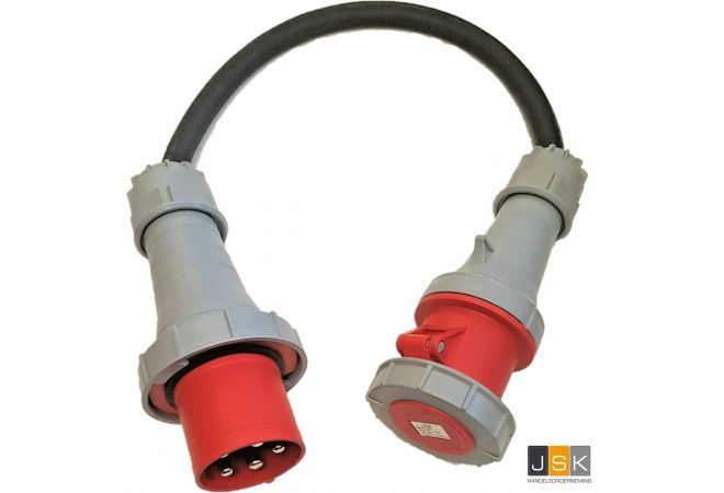 125/5=>63/5 -CEE 125A verloop stroomadapter 380V - 400V  -> CEE 63A 380V - 400V IP67- Ongezekerd - 1255635