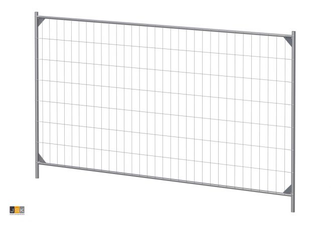Bouwhek voorverzinkt, kwalitatief goed hek met een 100% rondom gelast frame en 4 ingelaste hoeken 3.500x2.000 mm - verpakkingseenheid 68 stuks af fabriek excl. transport