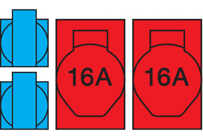SIROX® Hangverdeler - KHV 8 | 2x 16A 5p 400V - 2x geaarde contactdozen 230V - Overstroomschakelaar | 959.031