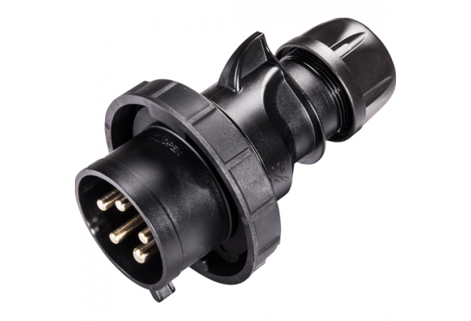 PCE 0252-6.u CEE-plug 32A 5P 6h IP67 SHARK - 630.2526.01