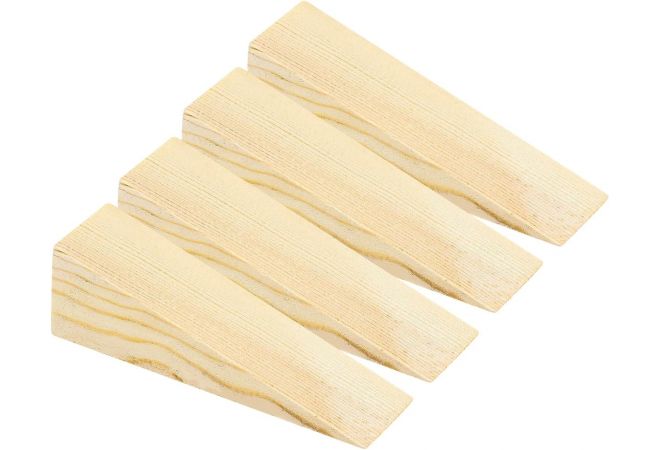 Houten spieën van Vurenhout (2100/pallet) 75x70x150mm, geleverd op pallet(60/zak) van 2.100 stuks, franco levering